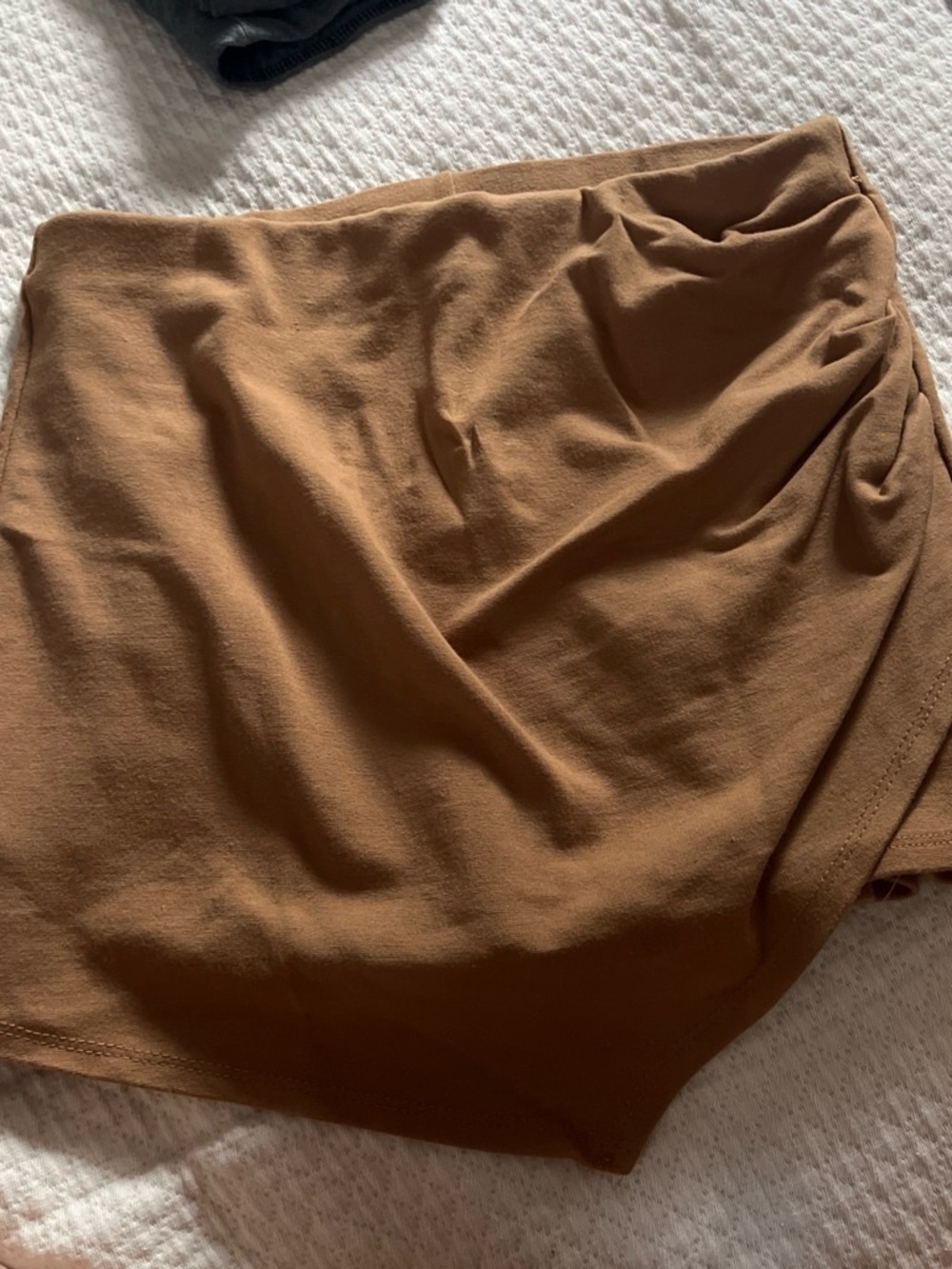 Windsor Brown Knit Mini Skort with Heart Tag